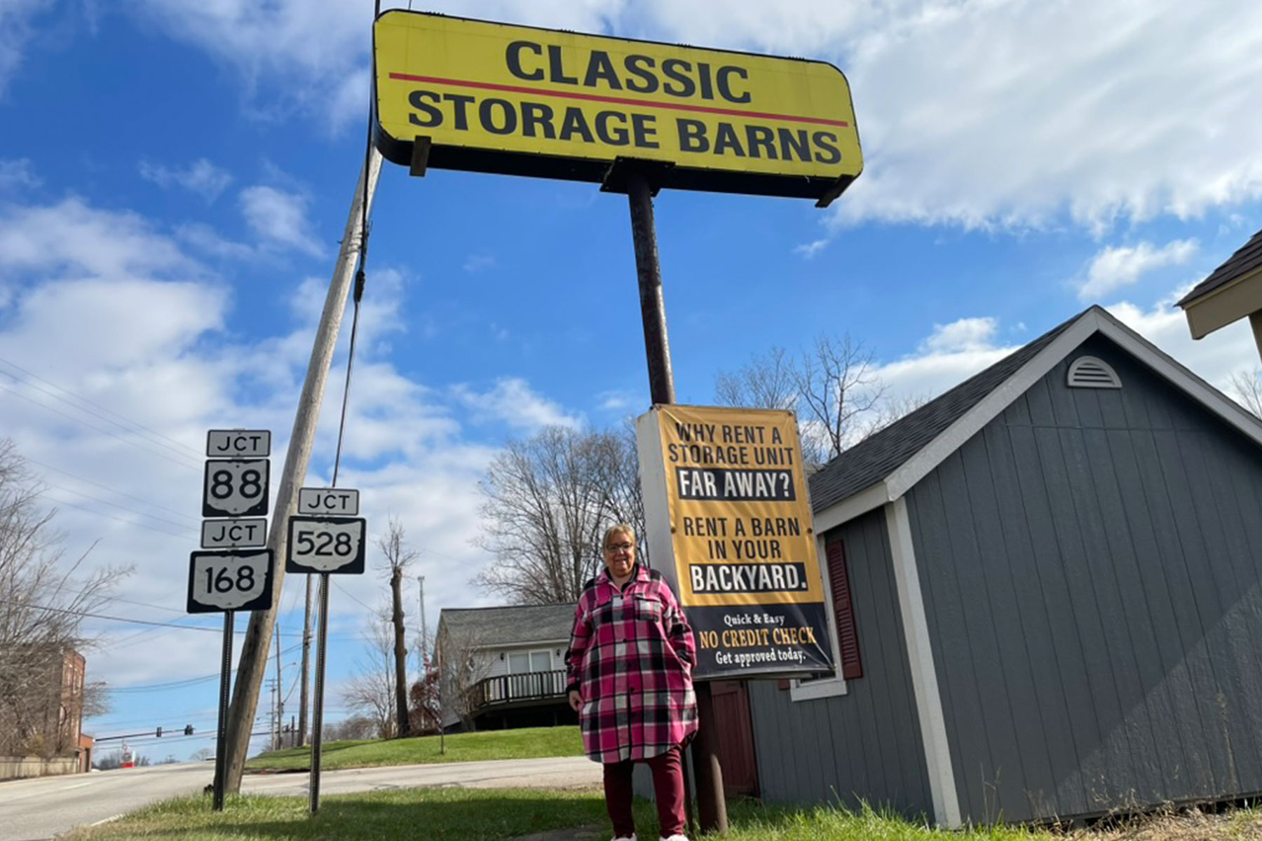 Ernest on Parkman Mast Mini-Barn lot