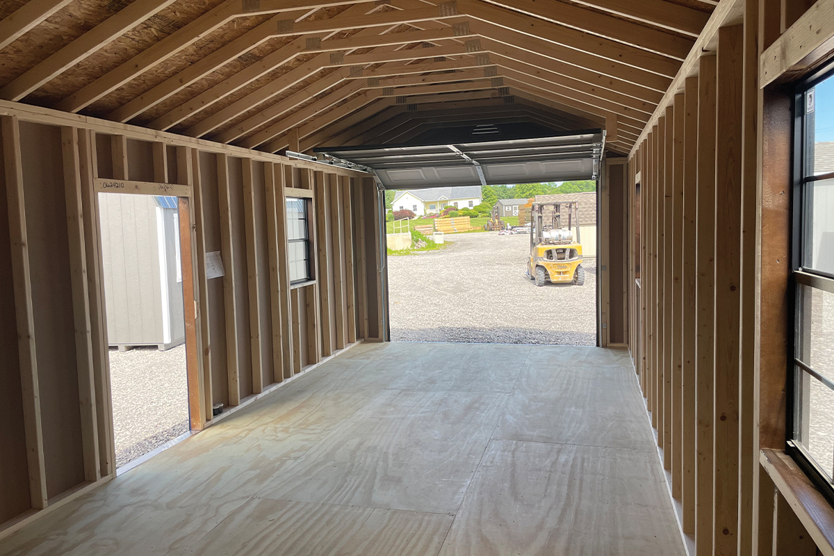 Garage: Inside Back Facing Front View